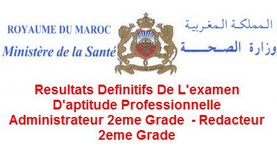 Resultats Definitifs De L'examen D'aptitude ...